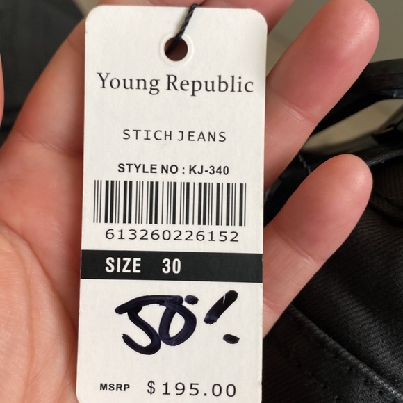 Low rise black jeans rocker style - Picture 9 of 9